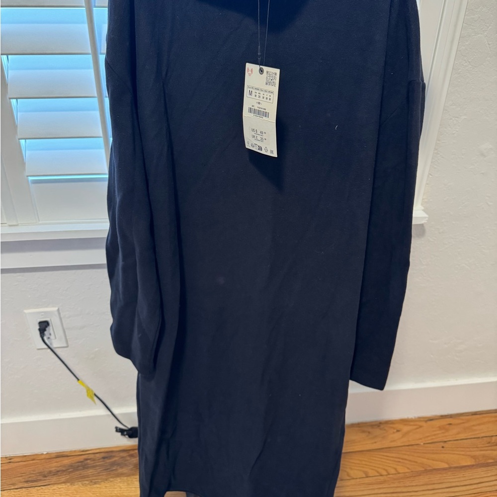 Zara Black Long Sleeve Dress